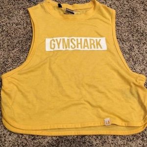 NWT gymshark LA pop up shop yellow crop tank